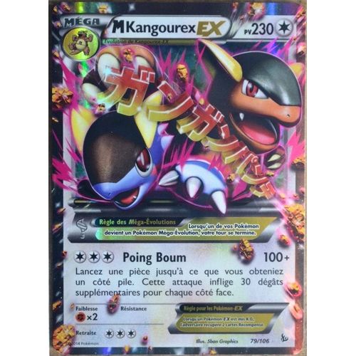 Carte Pokémon 79/106 M Kangourex Ex 230 Pv Xy Étincelles Neuf Fr