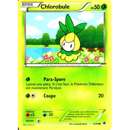 Carte Pokémon 13/98 Chlorobule 50 Pv Pouvoirs Emergents Neuf Fr