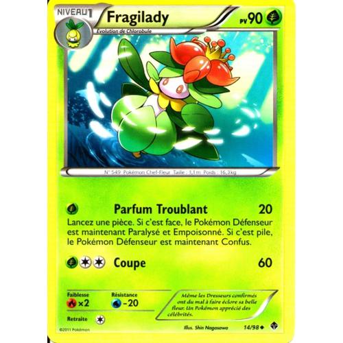 Carte Pokémon 14/98 Fragilady 90 Pv Pouvoirs Emergents Neuf Fr