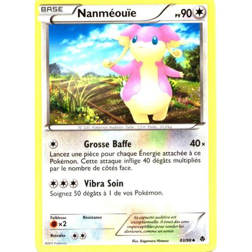 Carte Pokémon 83/98 Nanméouïe 90 Pv Pouvoirs Emergents Neuf Fr