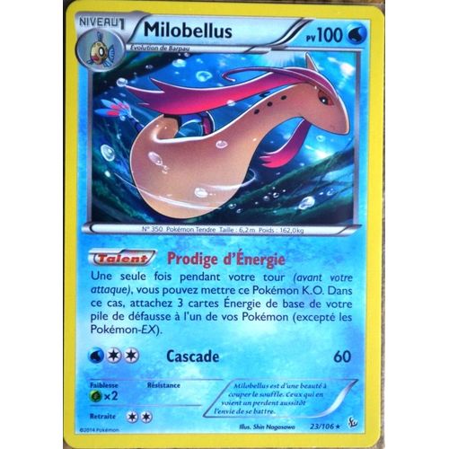 Carte Pokémon 23/106 Milobellus 100 Pv - Holo Rare Xy Étincelles Neuf Fr