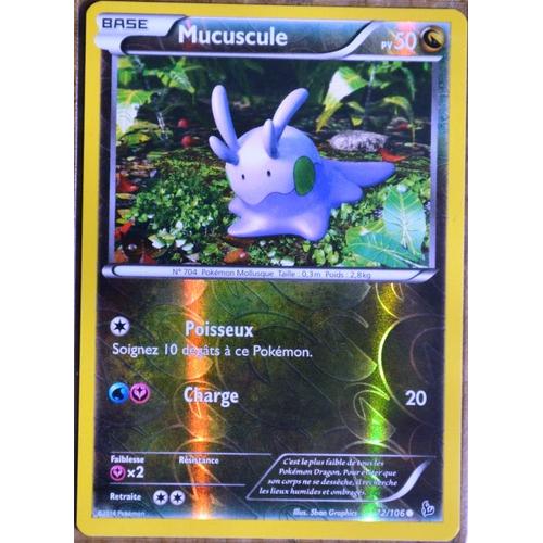 Carte Pokémon 72/106 Mucuscule 50 Pv - Reverse Xy Étincelles Neuf Fr