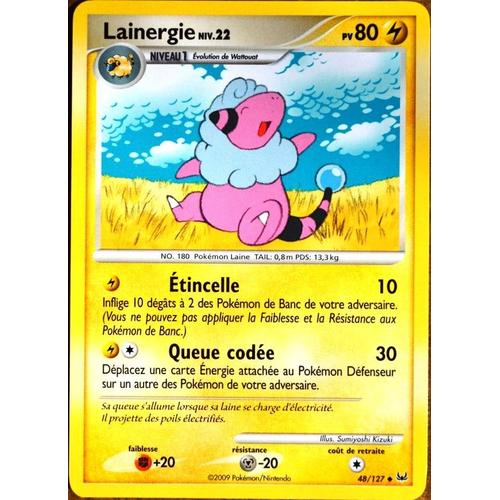 Carte Pokémon 48/127 Lainergie Lv.22 80 Pv Platine Neuf Fr