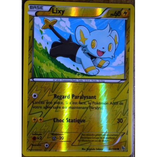 Carte Pokémon 32/106 Lixy 60 Pv - Reverse Xy Étincelles Neuf Fr