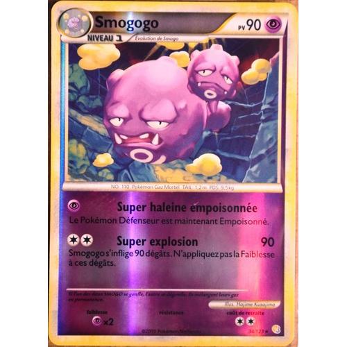 Carte Pokémon 34/123 Smogogo 90 Pv - Reverse Heartgold Soulsilver Neuf Fr