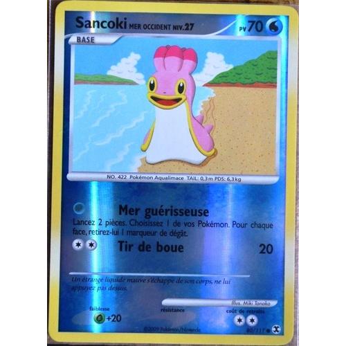 Carte Pokémon 80/111 Sancoki Mer Occ. 70 Pv Platine Rivaux Émergeants Neuf Fr