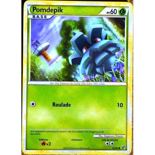 Carte Pokémon 62/90 Pomdepik 60 Pv Hs Indomptable Neuf Fr
