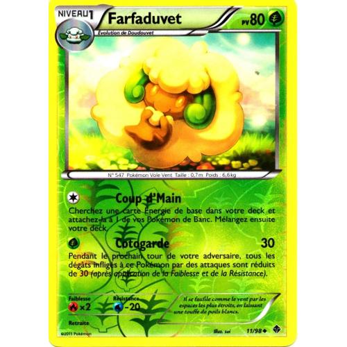 Carte Pokémon 11/98 Farfaduvet 80 Pv Pouvoirs Emergents Neuf Fr