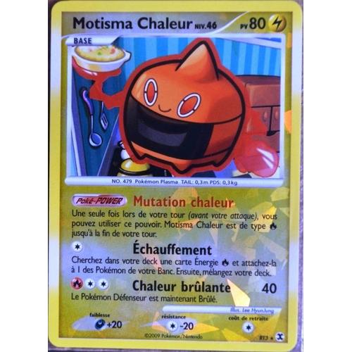 Carte Pokémon Rt3 Motisma Chaleur 80 Pv Platine Rivaux Émergeants Neuf Fr