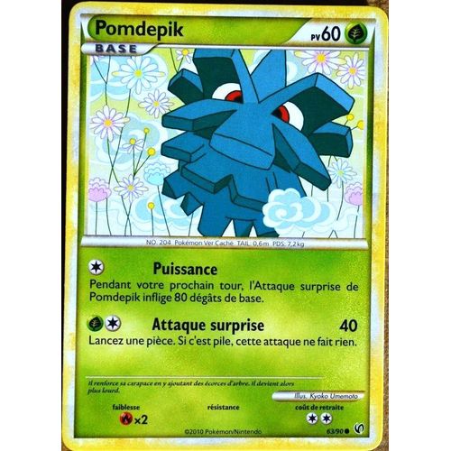 Carte Pokémon 63/90 Pomdepik 60 Pv Hs Indomptable Neuf Fr