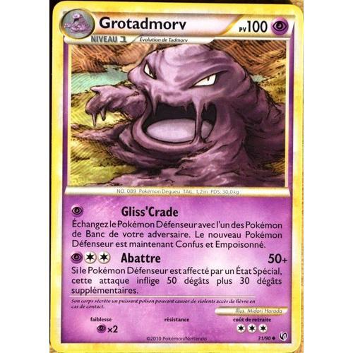 Carte Pokémon 31/90 Grotadmorv 100 Pv Hs Indomptable Neuf Fr
