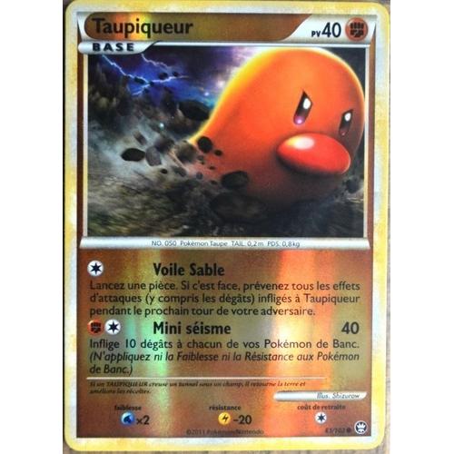 Carte Pokémon 61/102 Taupiqueur 40 Pv - Reverse Série Hs Triomphe Neuf Fr