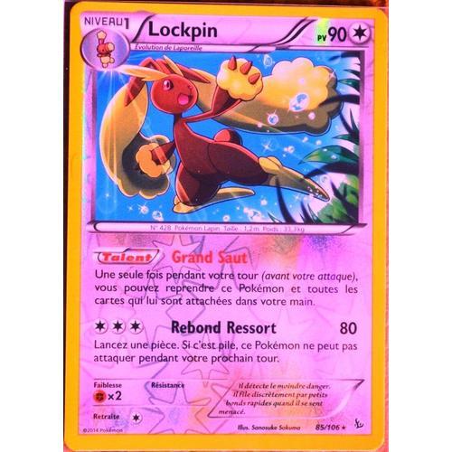 Carte Pokémon 85/106 Lockpin 90 Pv - Reverse Xy Étincelles Neuf Fr