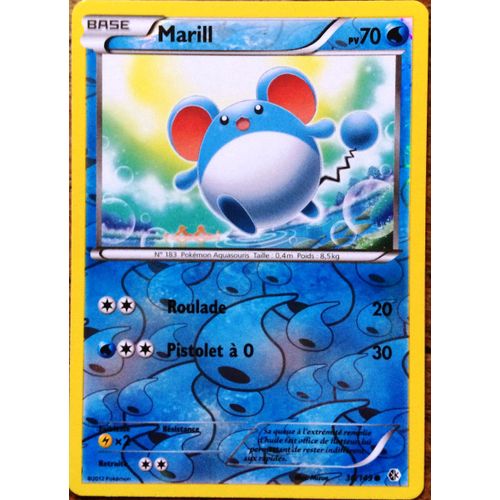 Carte Pokémon 36/149 Marill 70 Pv Frontières Franchies Neuf Fr