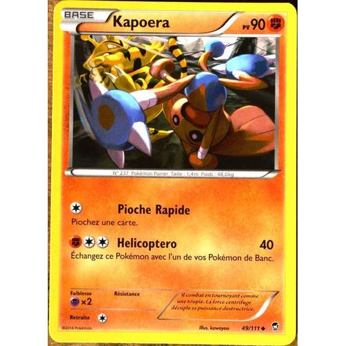 Carte Pokémon 49/111 Kapoera 90 Pv Xy03 Xy Poings Furieux Neuf Fr