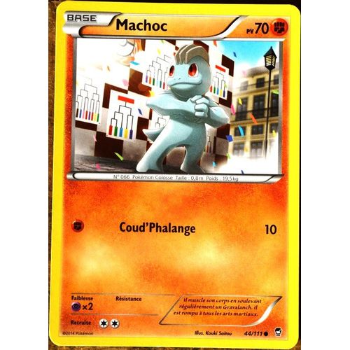 Carte Pokémon 44/111 Machoc 70 Pv Xy03 Xy Poings Furieux Neuf Fr