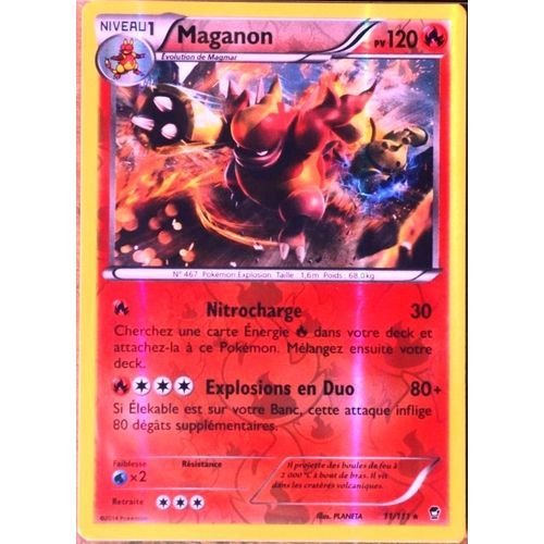 Carte Pokémon 11/111 Maganon 120 Pv Rare Reverse Xy03 Poings Furieux Neuf Fr