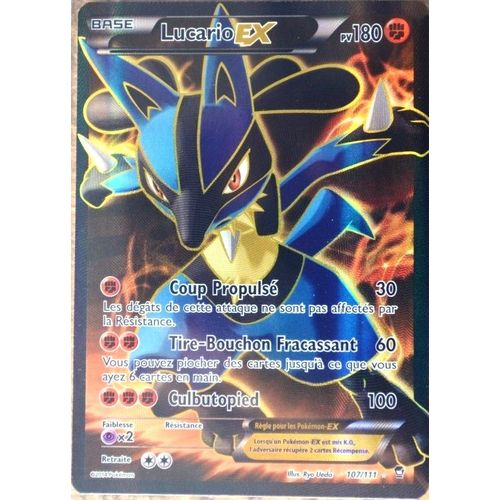 Carte Pokémon 107/111 Lucario-Ex 180 Pv Ultra Rare Full Art Xy03 Poings Furieux Neuf Fr