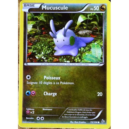 Carte Pokémon 72/106 Mucuscule 50 Pv Xy Étincelles Neuf Fr