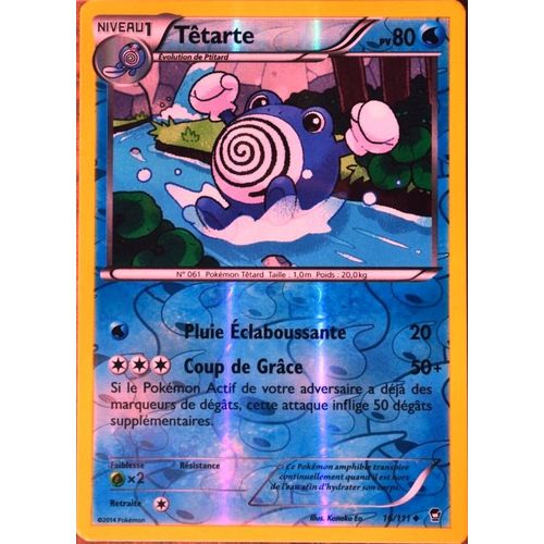 Carte Pokémon 16/111 Têtarte 80 Pv - Reverse Xy03 Poings Furieux Neuf Fr