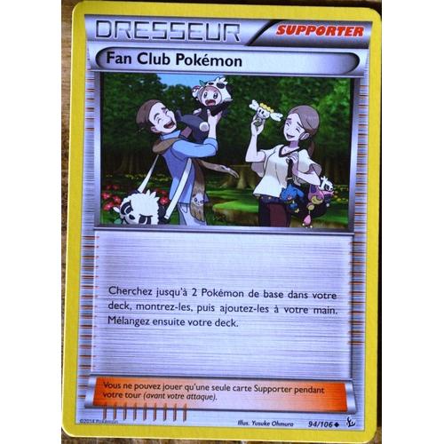 Carte Pokémon 94/106 Fan Club Pokémon Xy Étincelles Neuf Fr