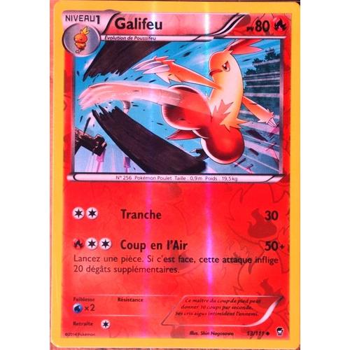 Carte Pokémon 13/111 Galifeu 80 Pv - Reverse Xy03 Poings Furieux Neuf Fr