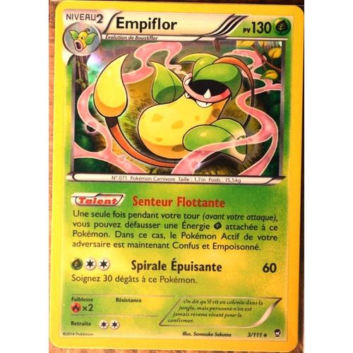 Carte Pokémon 3/111 Empiflor 130 Pv Rare Xy03 Poings Furieux Neuf Fr