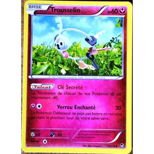 Carte Pokémon 73/111 Trousselin 60 Pv Xy03 Poings Furieux Neuf Fr