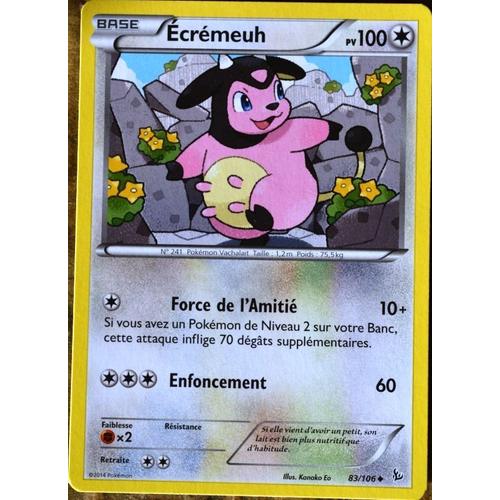 Carte Pokémon 83/106 Ecrémeuh 100 Pv Série Xy Étincelles Neuf Fr