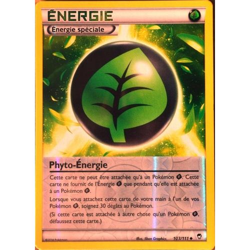 Carte Pokémon 103/111 Phyto-Énergie Reverse Xy03 Poings Furieux Neuf Fr