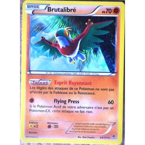 Carte Pokémon 63/111 Brutalibré 70 Pv Rare Xy03 Poings Furieux Neuf Fr