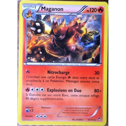 Carte Pokémon 11/111 Maganon 120 Pv Rare Xy03 Xy Poings Furieux Neuf Fr