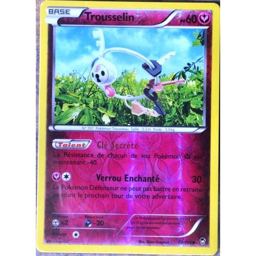 Carte Pokémon 73/111 Trousselin 60 Pv - Reverse Xy03 Poings Furieux Neuf Fr