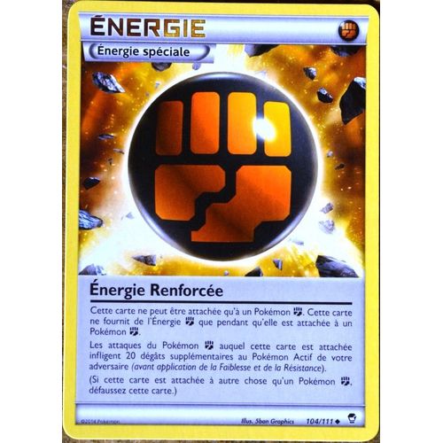 Carte Pokémon 104/111 Énergie Renforcée Xy03 Poings Furieux Neuf Fr