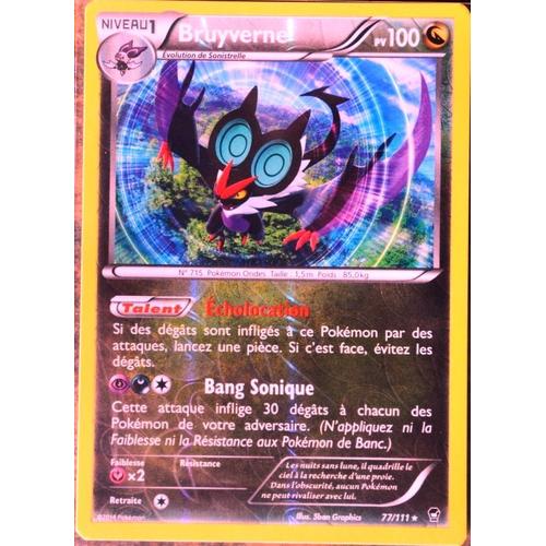 Carte Pokémon 77/111 Bruyverne 100 Pv Rare Reverse Xy03 Poings Furieux Neuf Fr