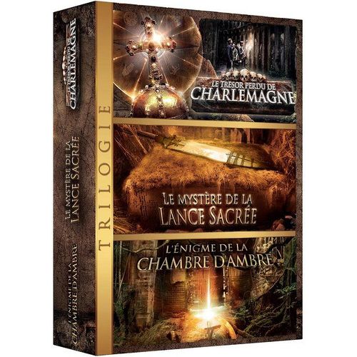 Trilogie Aventure : Le Trésor Perdu De Charlemagne + Le Mystère De La Lance Sacrée + L'enigme De La Chambre D'ambre - Pack