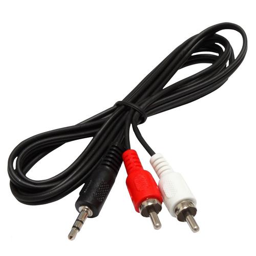 Aerzetix: Câble cordon adaptateur jack stéréo - RCA phono audio mâle-mâle 1.5m 1,5 mètres