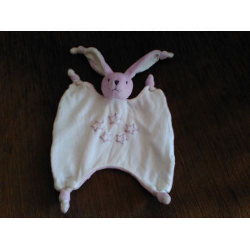 Doudou Plat Lapin Rose/Violet Tout Compte Fait Tcf