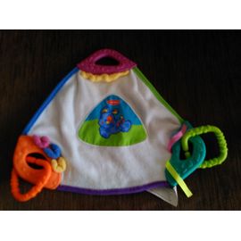 Doudou Plat Triangle Imprimé Lapin Playskool