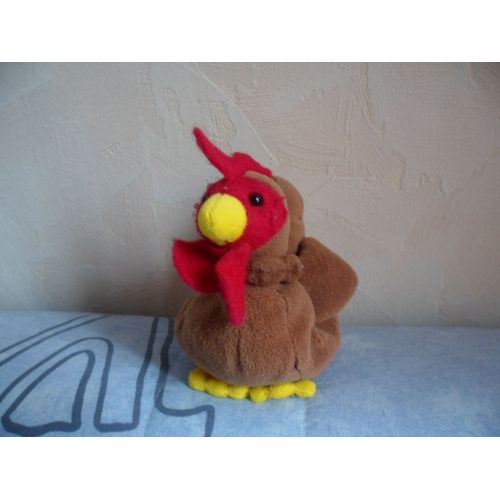 Doudou Coq Poule Marron Gipsy