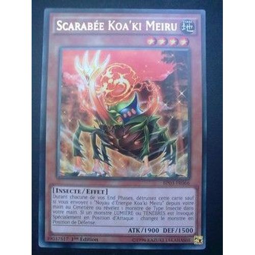 Carte Yu Gi Oh - Scarabée Koa'ki Meiru - Bp03-Fr066 - Rare
