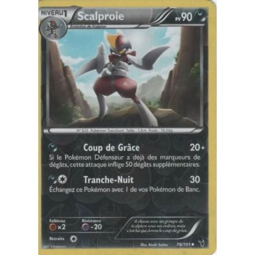 Carte Pokémon "Scalproie" Pv90 Holo Reverse 76/101