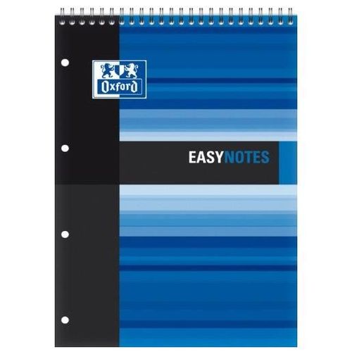 Oxford Lot De 5 Bloc-Notes À Spirale "Easynotes" Seyès 160 Pages 210 X 315mm 4 Perforations