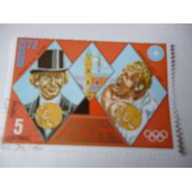 Timbre "Haïti :Jeux Olympiques De Munich  1972 :  Dressage Et Judo".