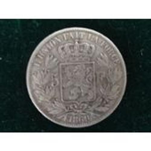 5 Francs Belge 1869 Leopold 2 En Argent