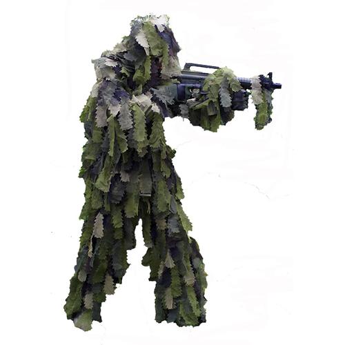 Ghillie Suit Ou Tenue Camouflage 3 Pieces Camo Oak Leaf 3d Feuille De Chene Avec Sac De Transport Miltec 11961520 Airsoft Rakuten