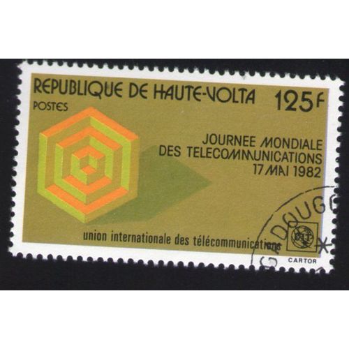 Haute Volta Oblitéré Rond Used Stamp Journée Mondiale Des Télécommunications