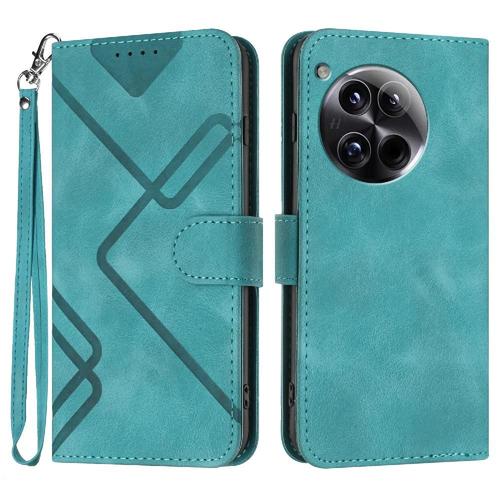 Case For Oneplus 12 5g Pu Leather With Card Slot Stand Flip Wallet Magnetic Cover - Vert