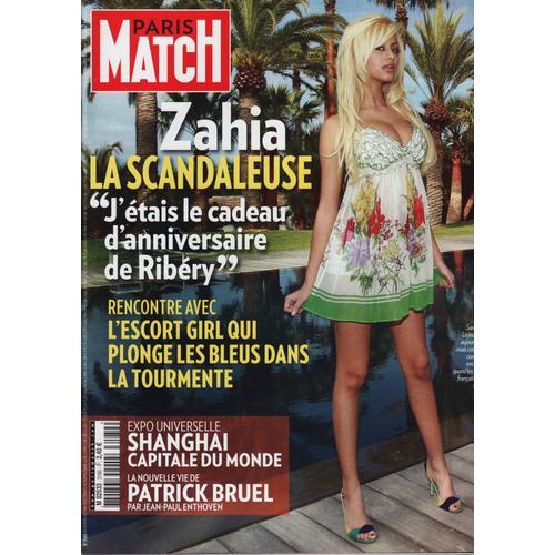 Paris Match N° 3180 Du 29/04/2010  : Zahia La Scandaleuse - Patrick Bruel (6p) Julie Delpy (4p) Bruno Madinier (4p)