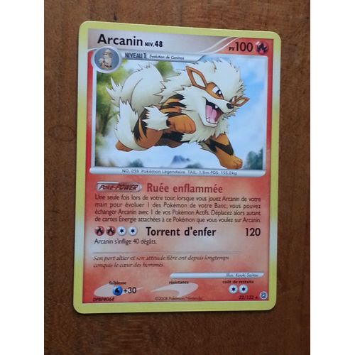 Pokemon  Arcanin 100pv  Niv48